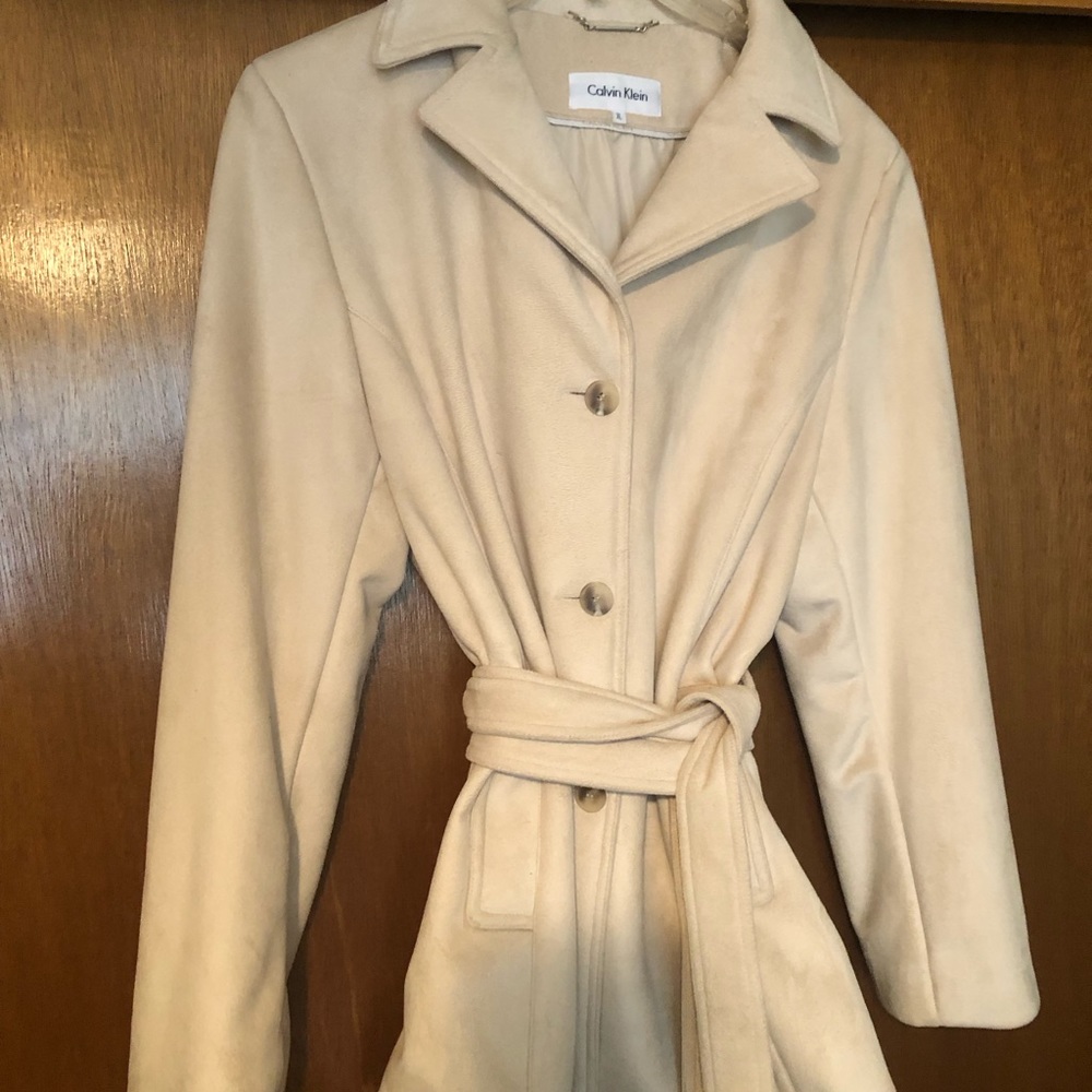 Calvin Klein cream coat